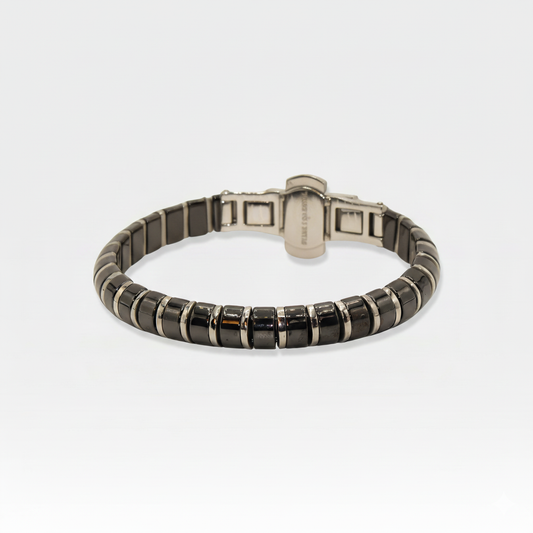 Gunmetal Ceramic & Stainless Steel Bracelet