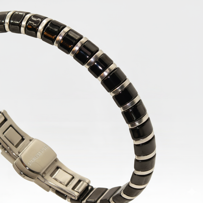 Gunmetal Ceramic & Stainless Steel Bracelet
